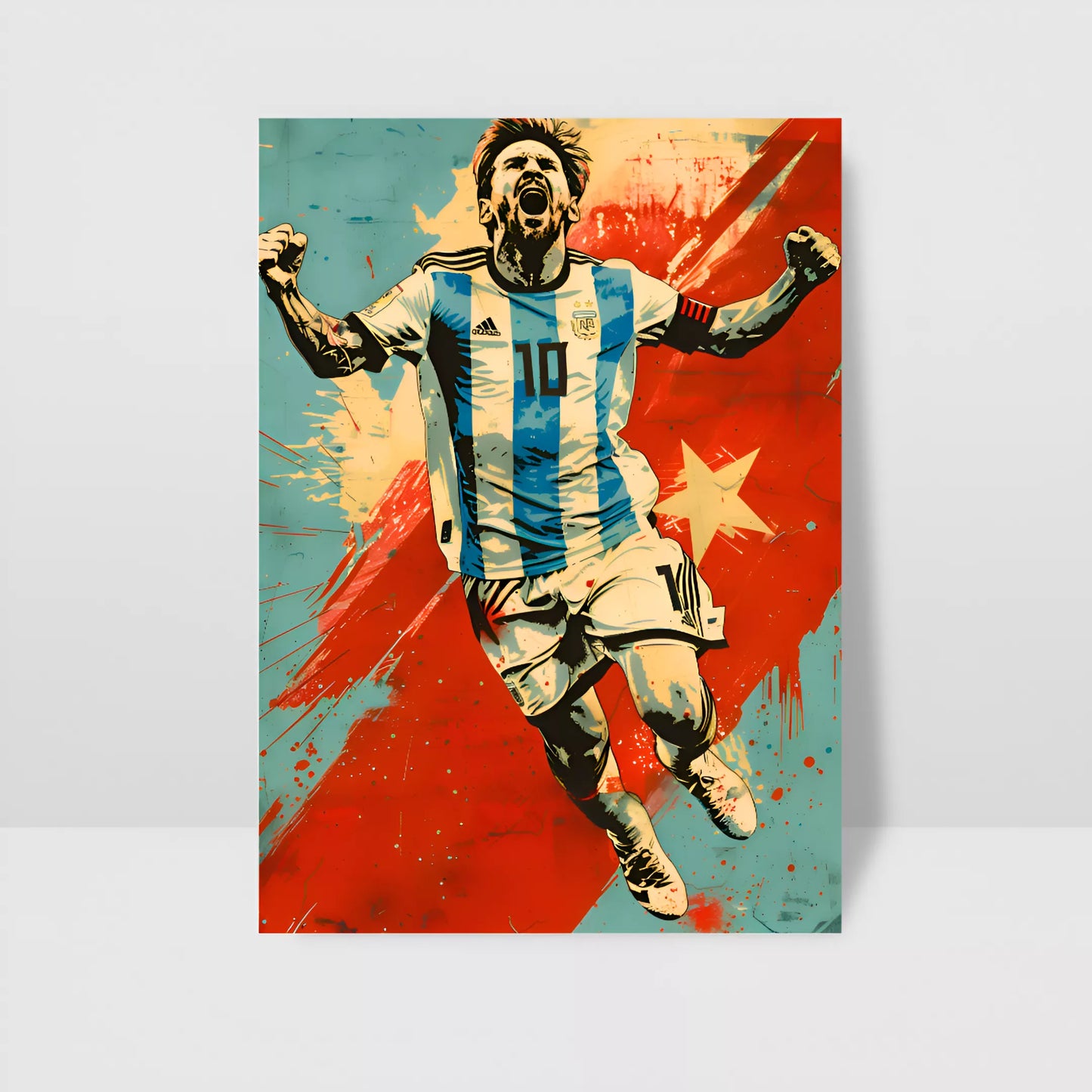 Messi Retro Poster