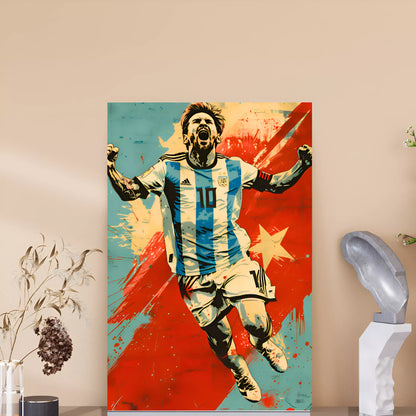 Messi Retro Poster