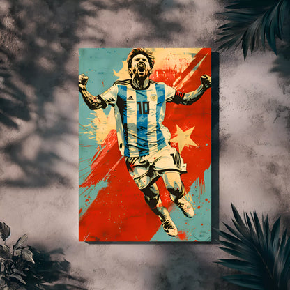 Messi Retro Poster