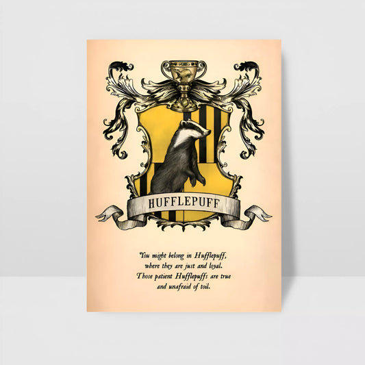 Hufflepuff Emblem Poster