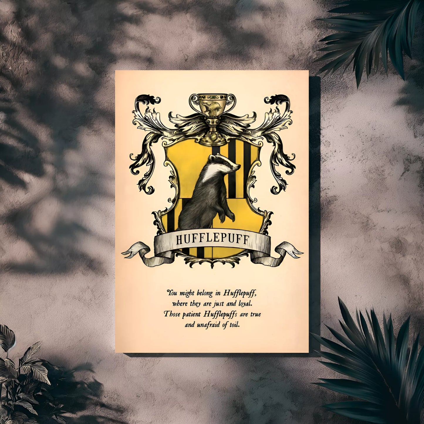 Hufflepuff Emblem Poster