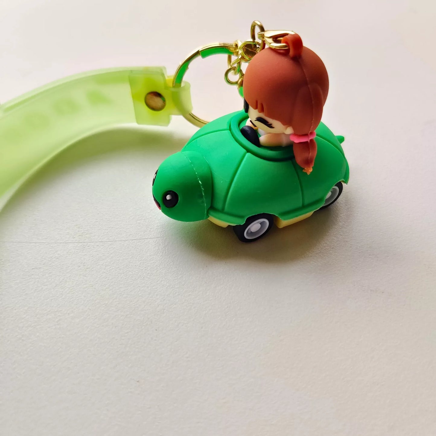 cute-girl-on-turtle-car-keychain