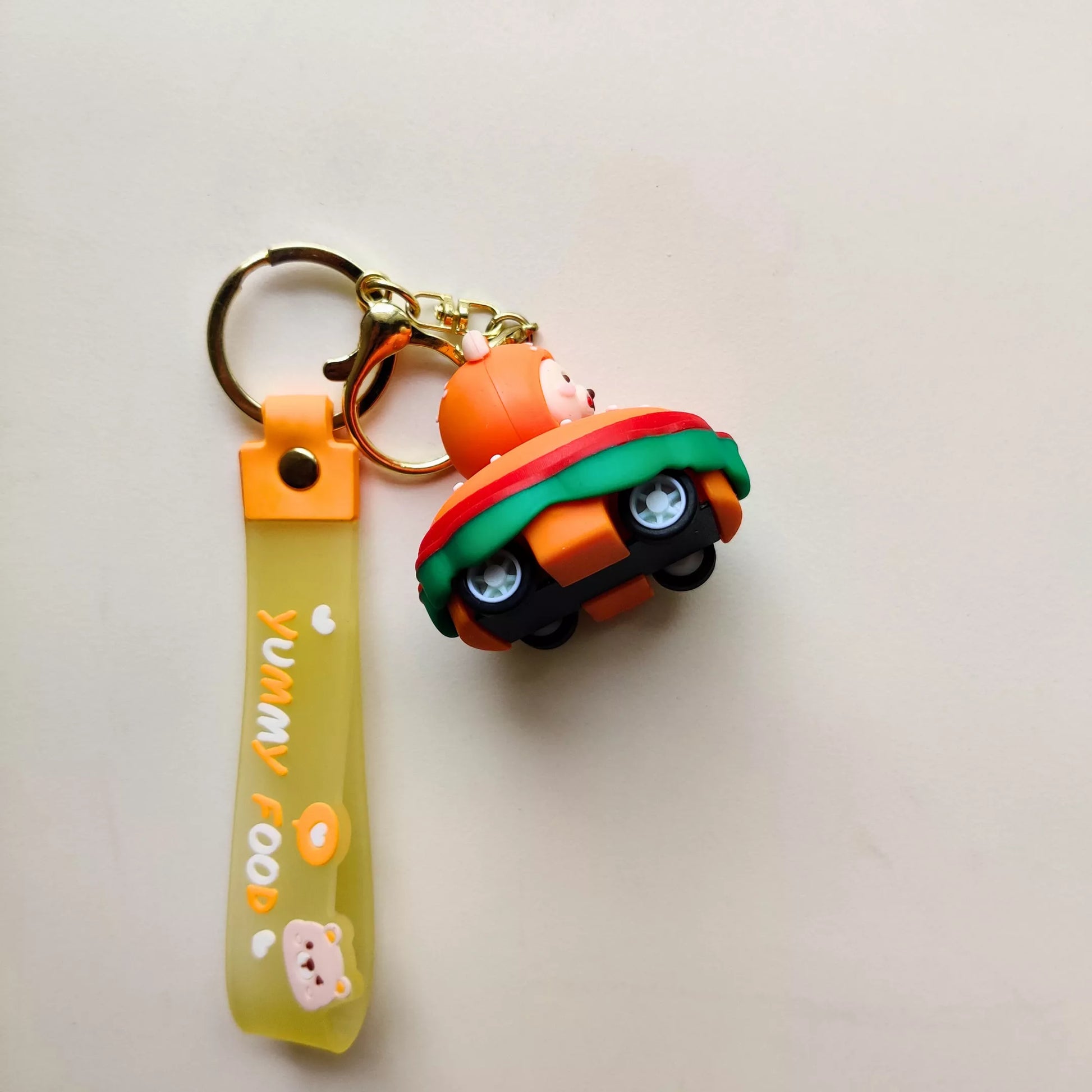 cute-bear-on-burger-car-keychain