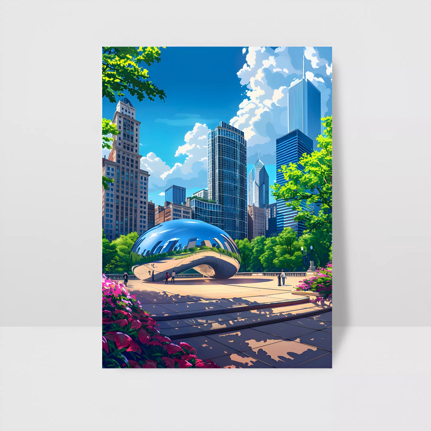 Chicago Reflections Poster