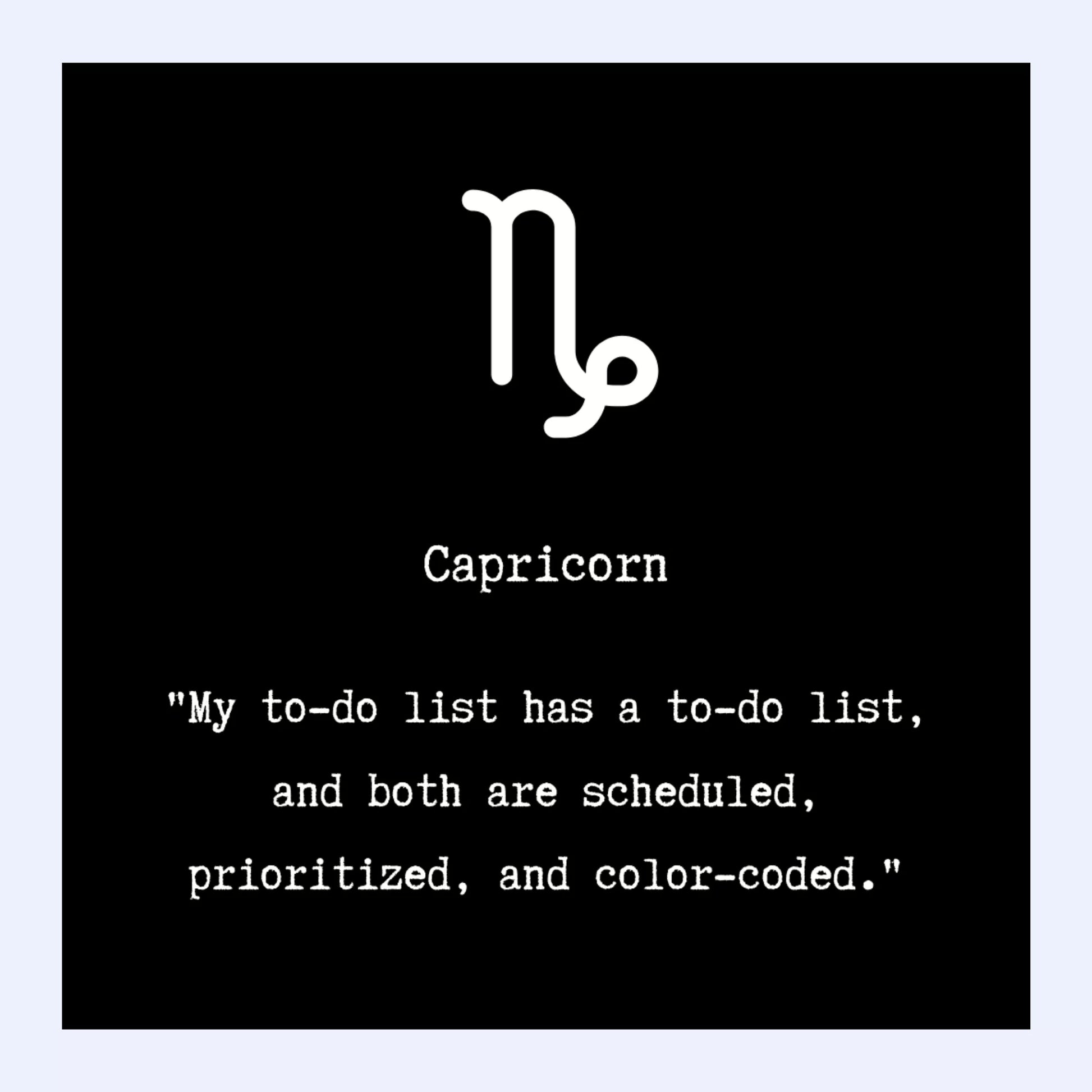 Capricorn's-Organized-Ambition-Fridge-Magnet