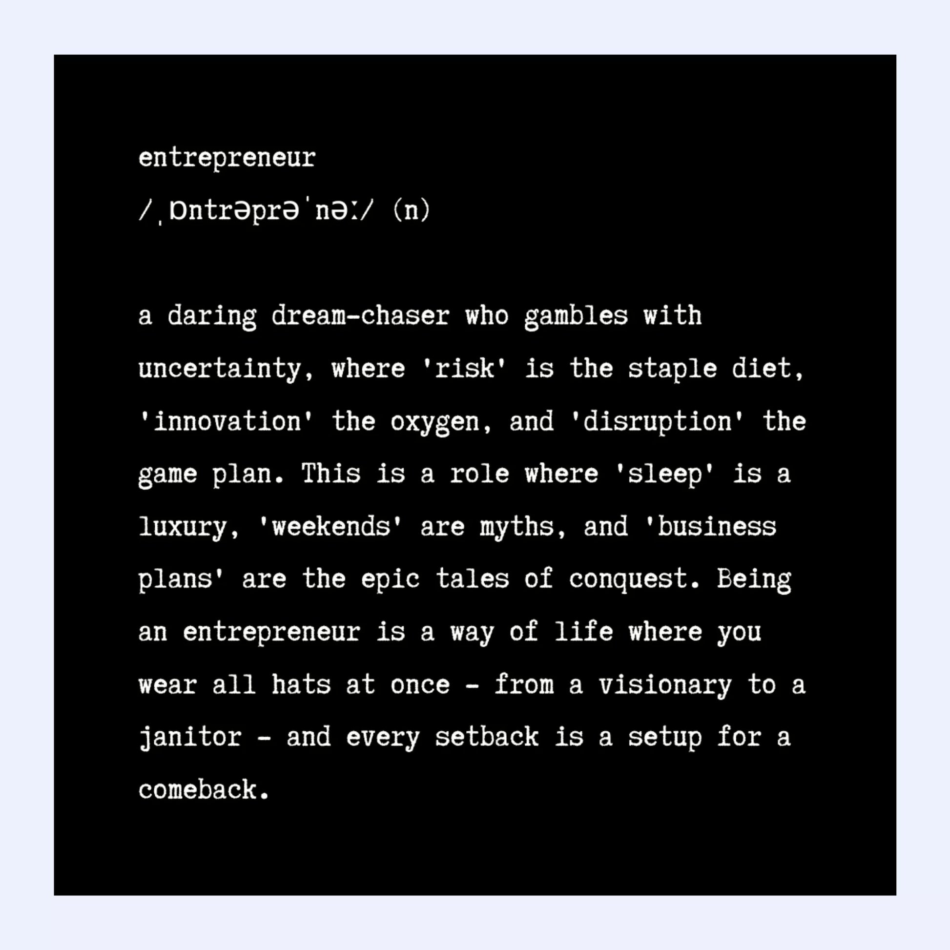 Entrepreneur-Definition---Daring-Dream-Chaser-Fridge-Magnet