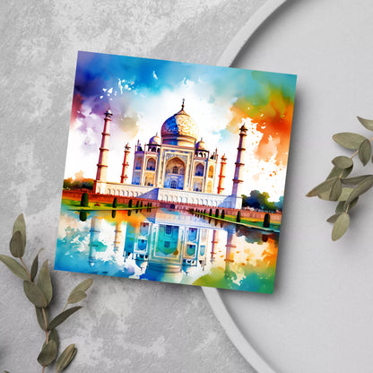 Vibrant-Mausoleum-Reflection-Fridge-Magnet