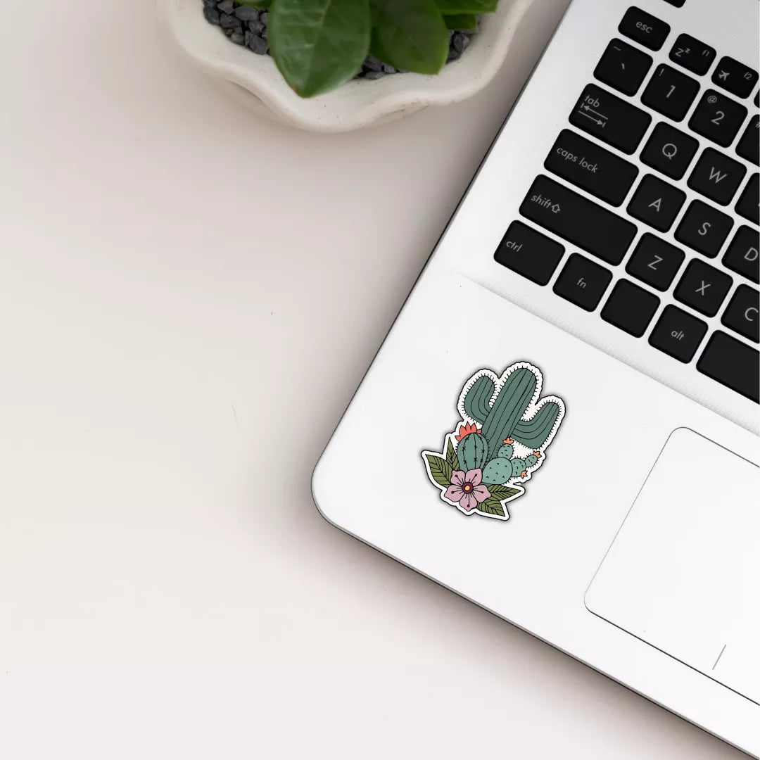 cactus-and-flowers-sticker