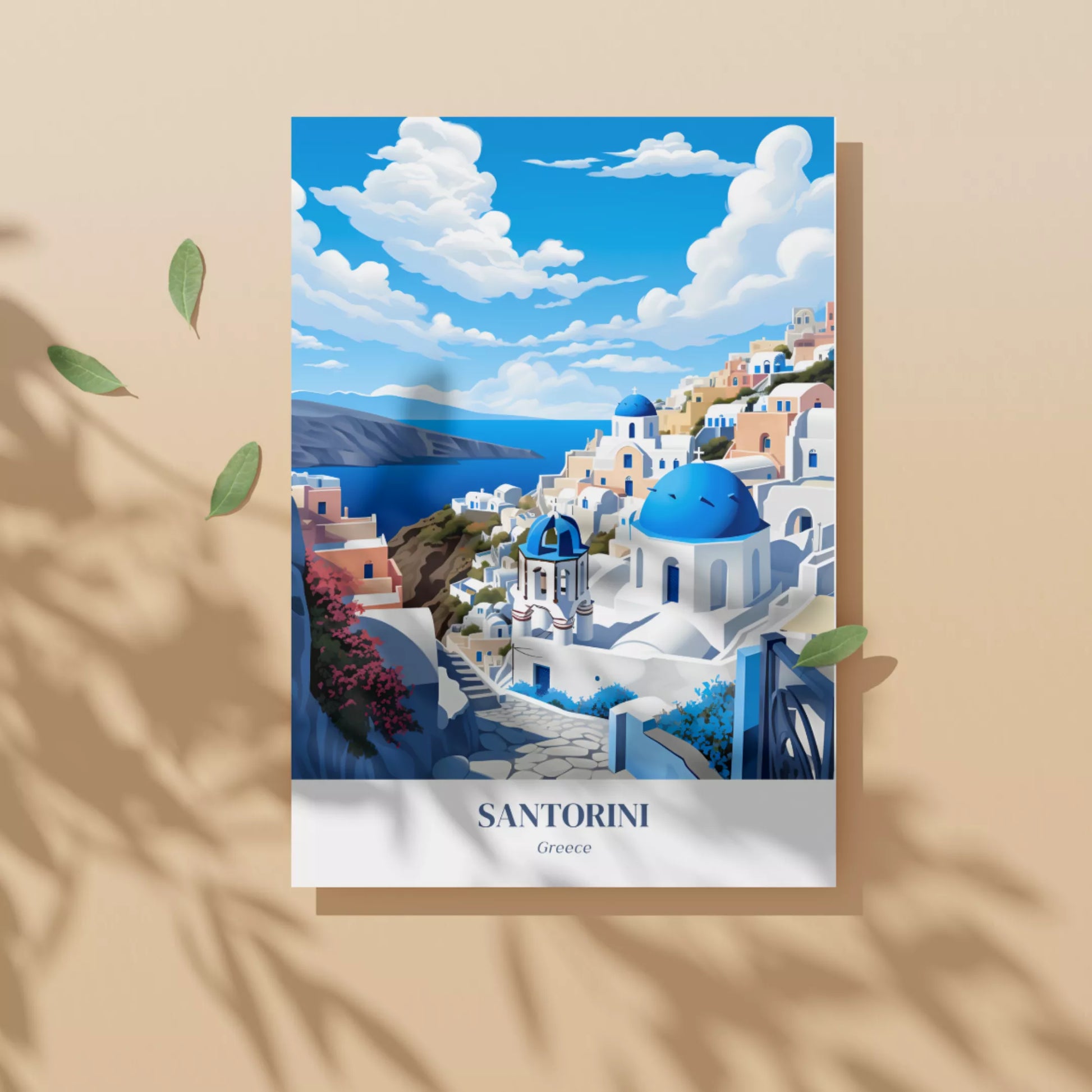 Aegean-Elegance---Santorini-Dreamscape-Poster