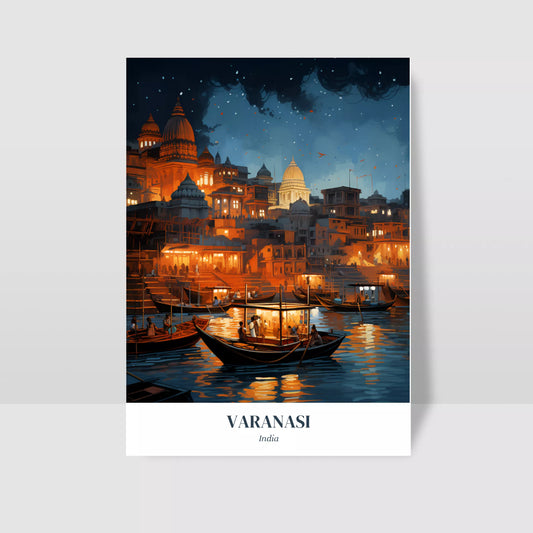 Eternal-Ganges:-Varanasi's-Twilight-Glow