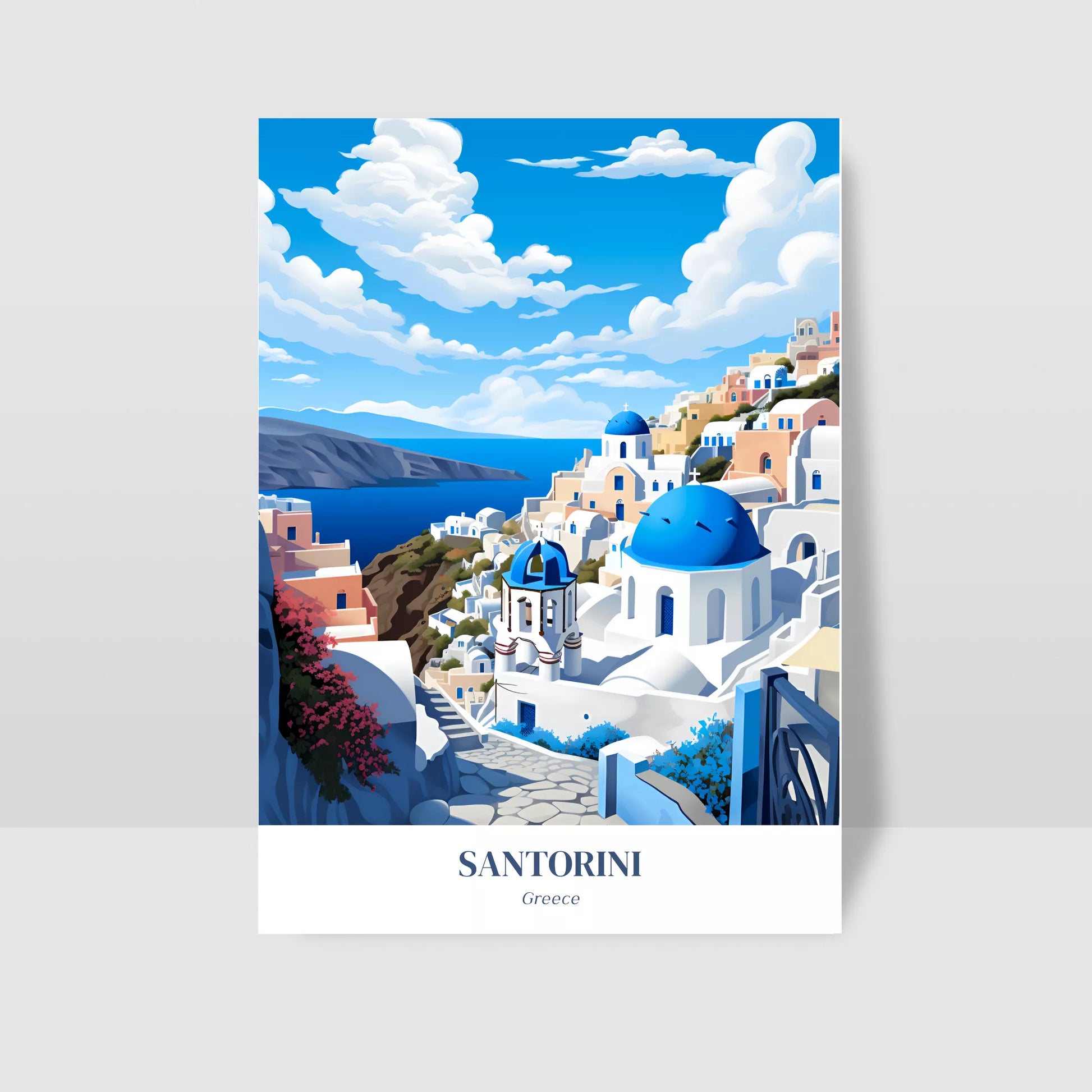 Aegean-Elegance---Santorini-Dreamscape-Poster