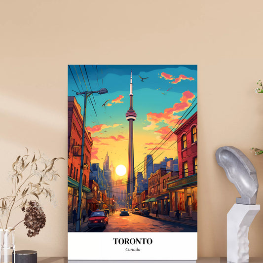 Sunset-Serenade:-Toronto's-Urban-Symphony