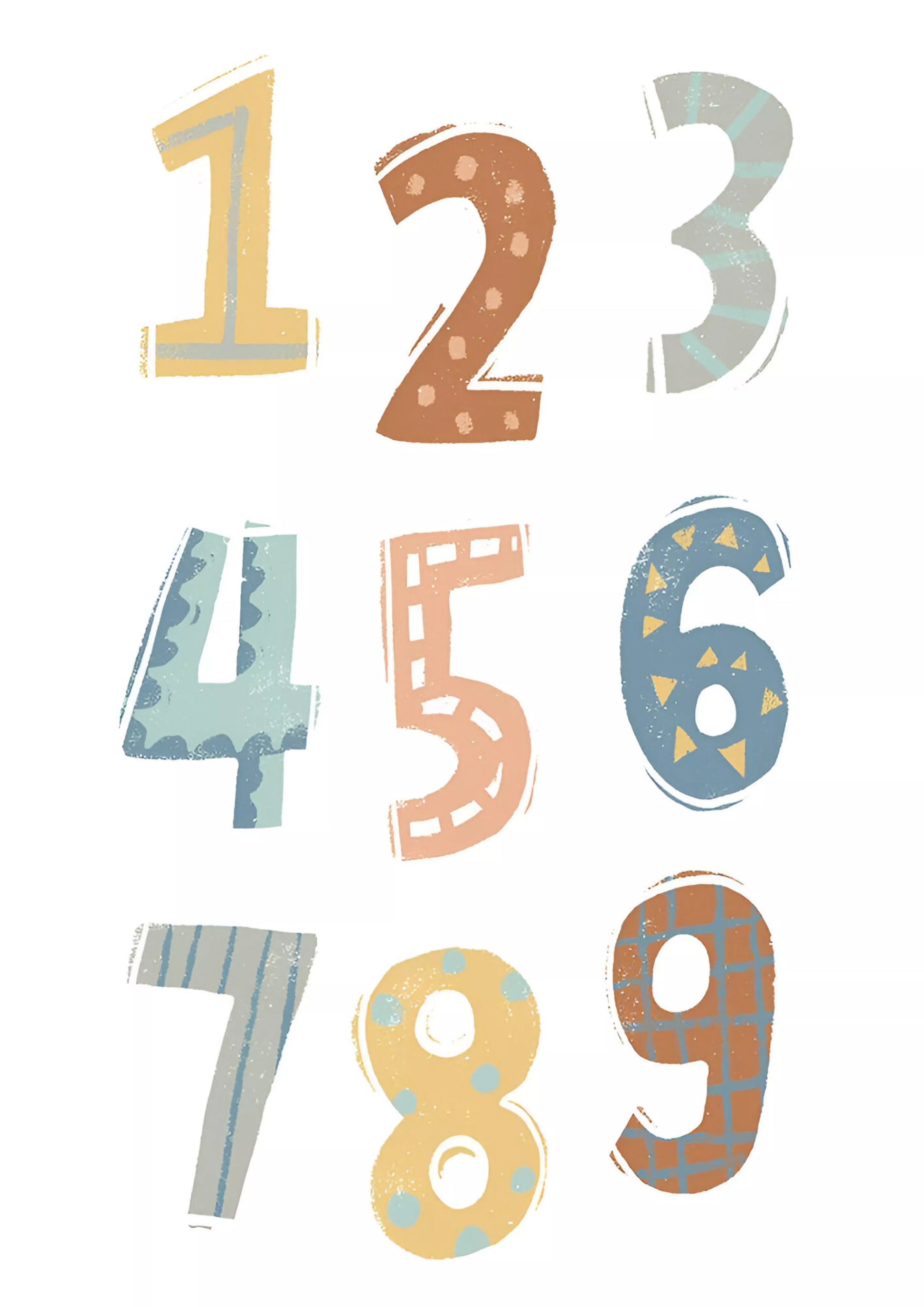 Counting-Whimsy:-A-Textured-Numbers-A4-Poster