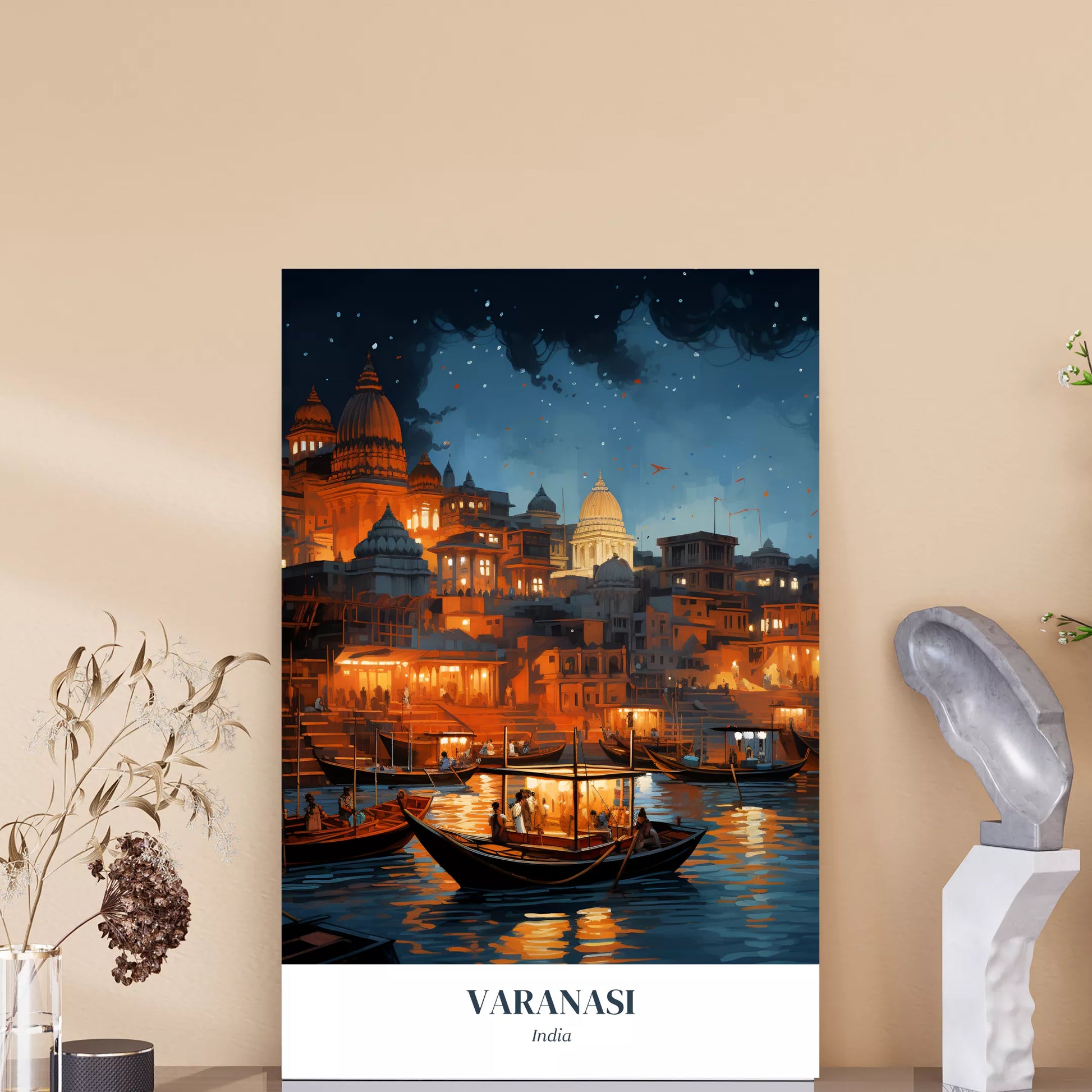 Eternal-Ganges:-Varanasi's-Twilight-Glow