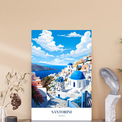 Aegean-Elegance---Santorini-Dreamscape-Poster