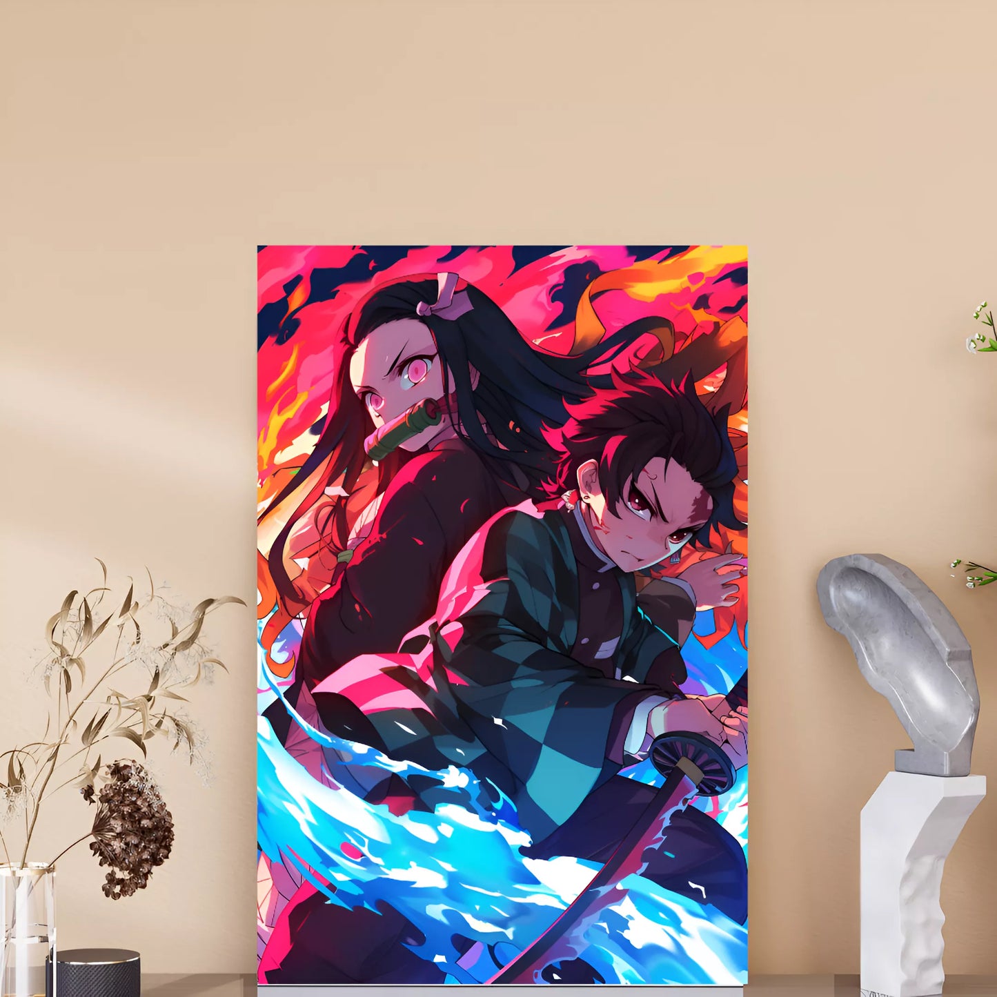 blazing-spirits-tanjiro-and-nezuko-poster