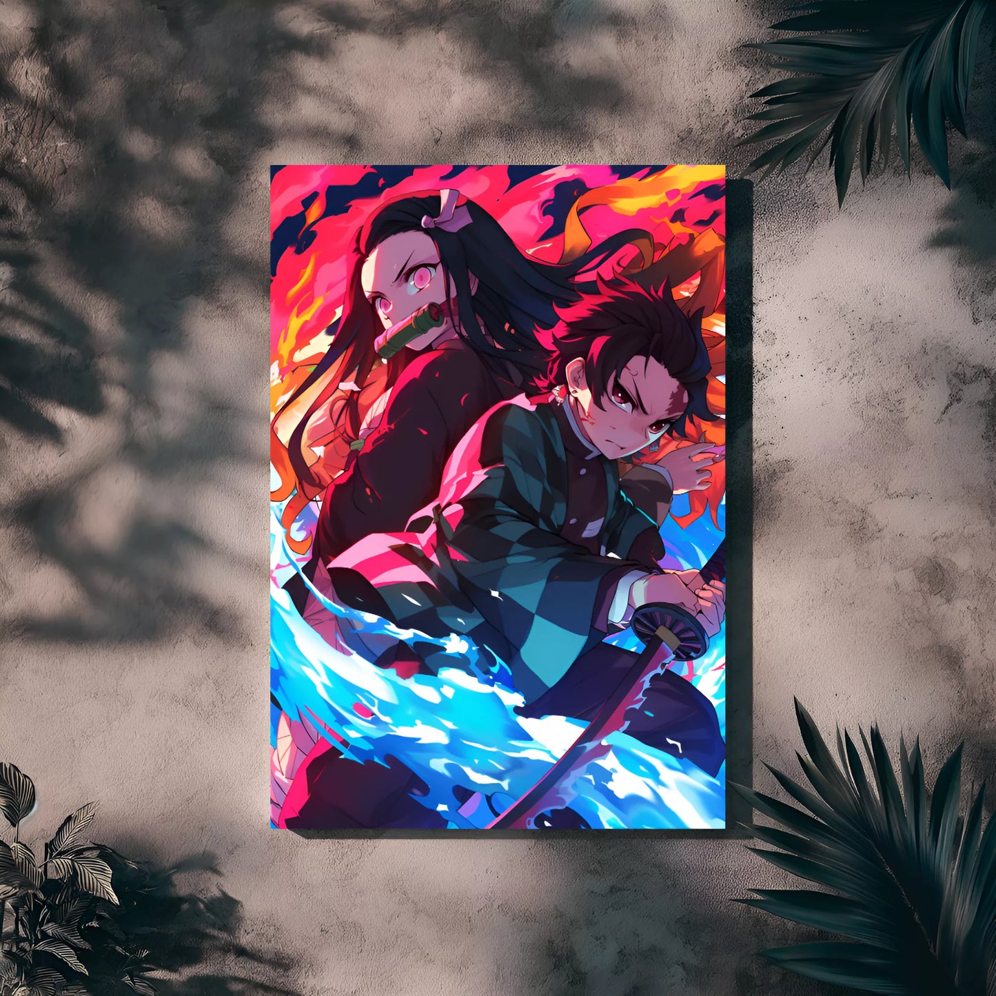 blazing-spirits-tanjiro-and-nezuko-poster