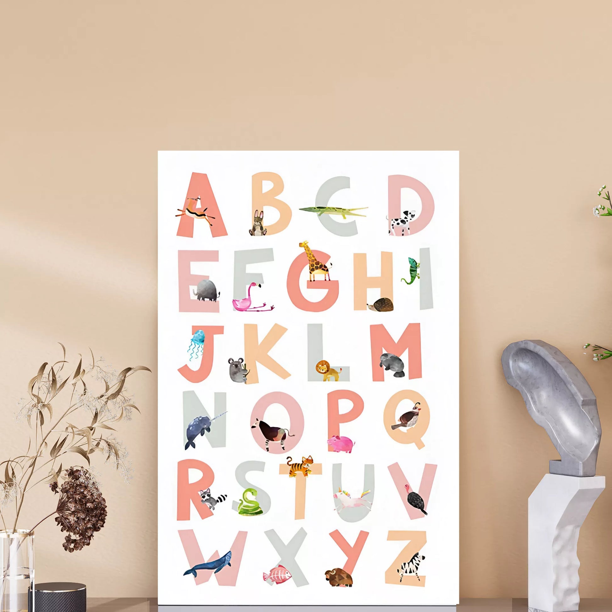 Zoological-Alphabets:-A-Whimsical-Wildlife-A4-Poster