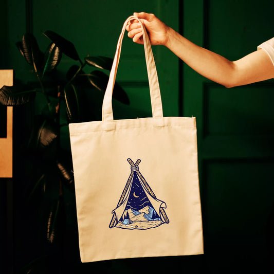 Starry-Night-Teepee-Canvas-Tote-Bag