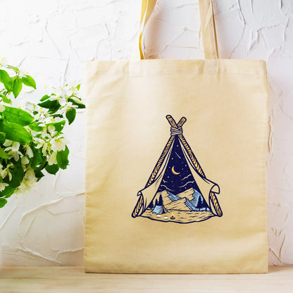 Starry-Night-Teepee-Canvas-Tote-Bag