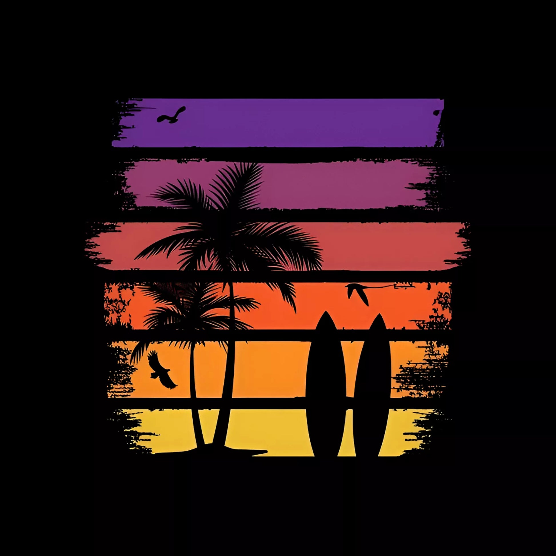 Sunset-Palms-Silhouette-Tote-Bag